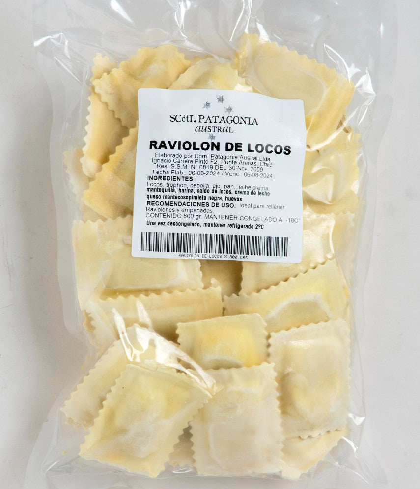 Raviolón Relleno con Locos