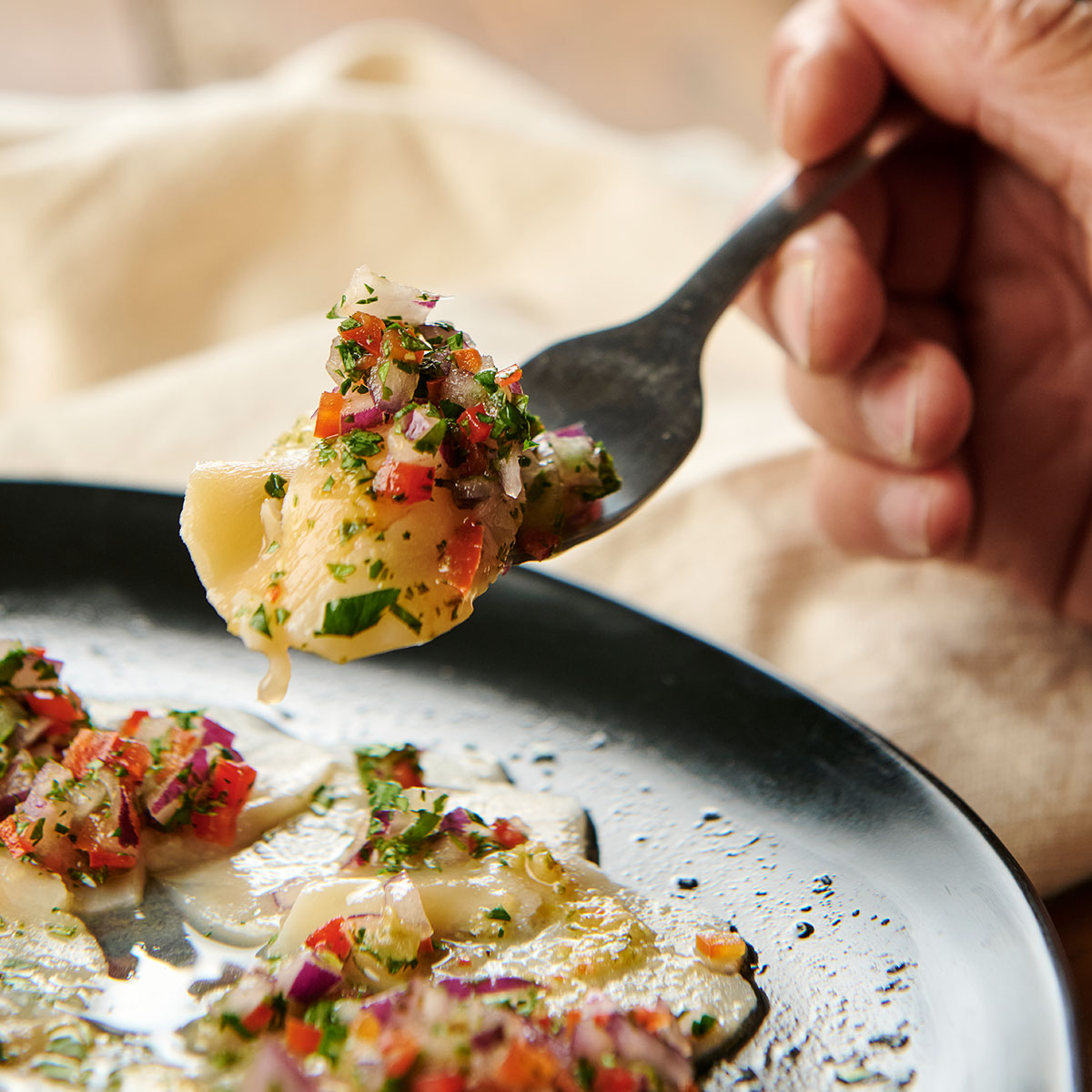 Carpaccio de Ostión de Glaciar