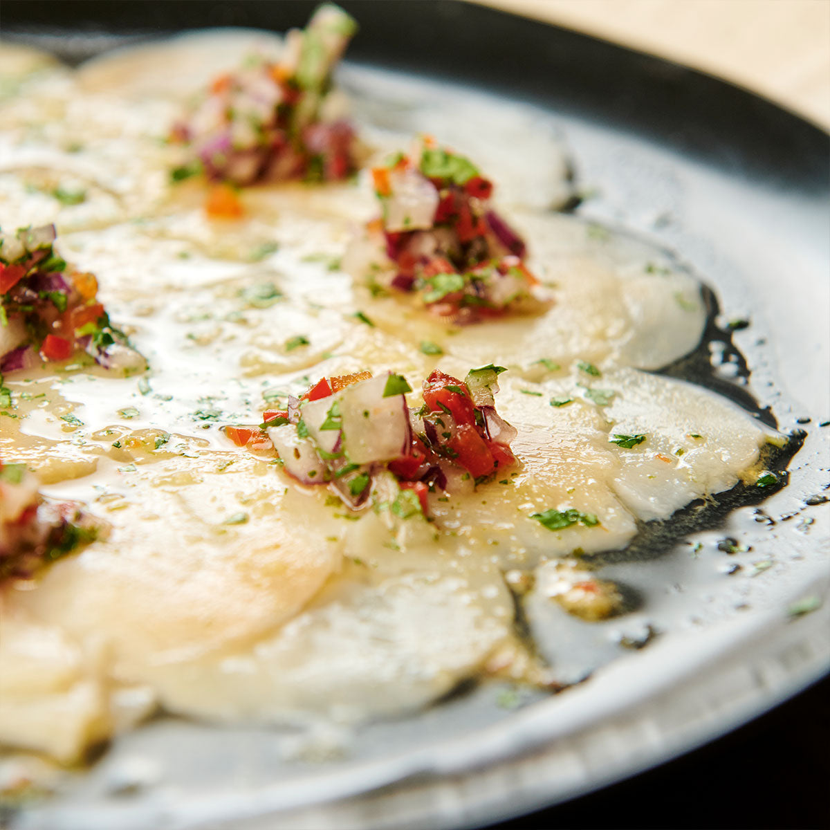 Carpaccio de Ostión de Glaciar